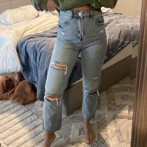 Gray Bandit Ride Along High Waisted Light Wash Jeans - 26